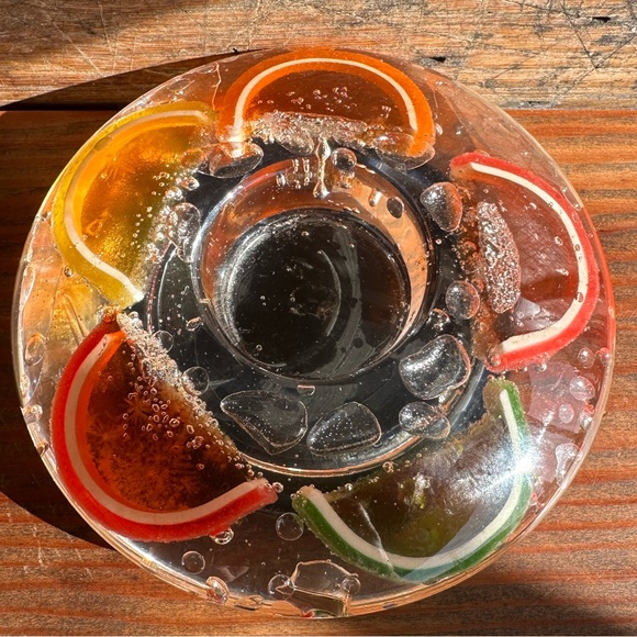 Lucite citrus tea light holder - Picture 4 of 10